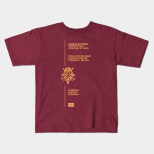 Belgium passport Kids T-Shirt